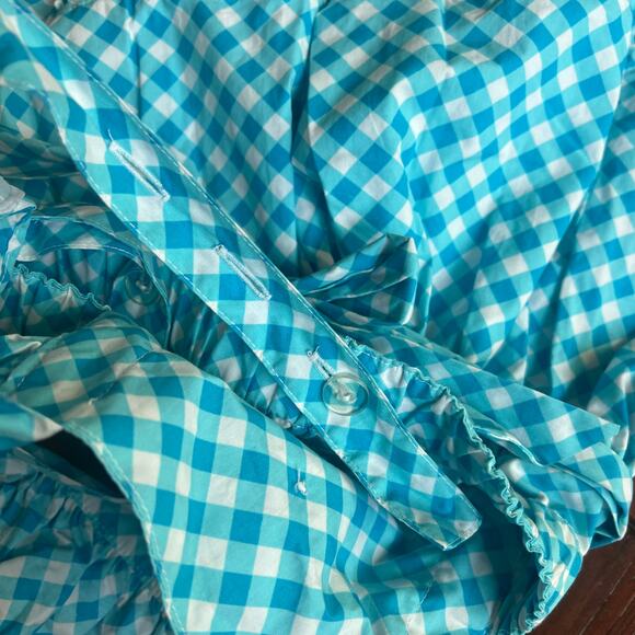 Eleanor Rose 3-4 Dolly Dress Turquoise Gingham Dorothy Whimsical Cottagecore - Picture 6 of 8